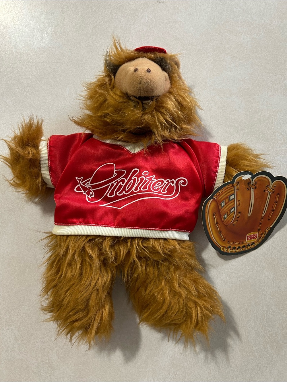 1988 Alf Burger King Orbiters Baseball Hand Puppet Vintage with tag